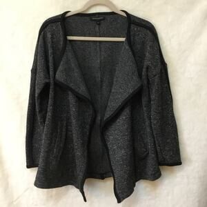 Banana Republic Gray Open-front Cardigan